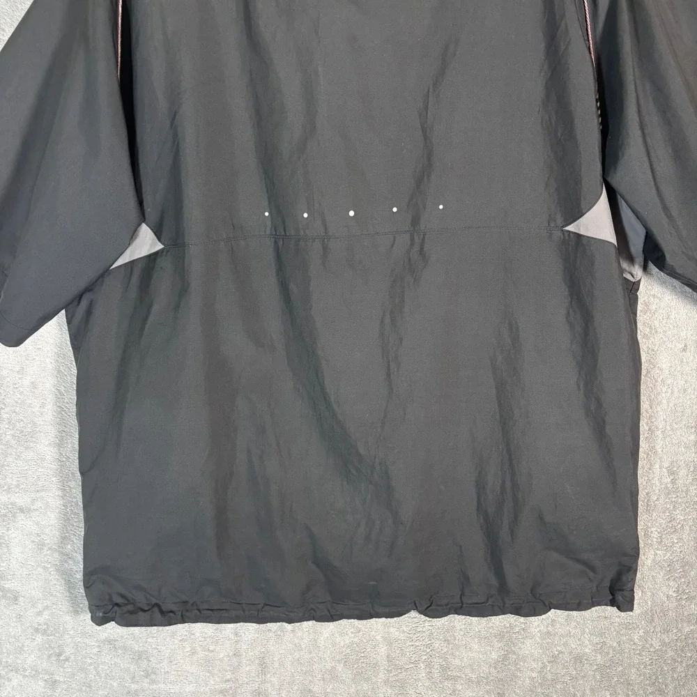 Under Armour Golf Jacket DNA Mens Large Black Short Sleeve 1/4 Zip Windshirt